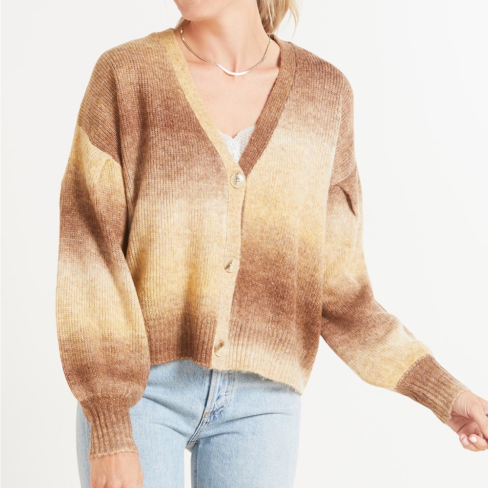 Evereve Jamison Marl Short Cardigan, Sz M